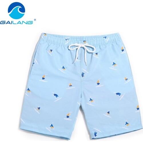 Gailang Brand Men Beach Shorts Boxer Trunks Board Shorts Casual Bermuda Mens Swimwear Swimsuits 2017 New Fashion Quick Drying
