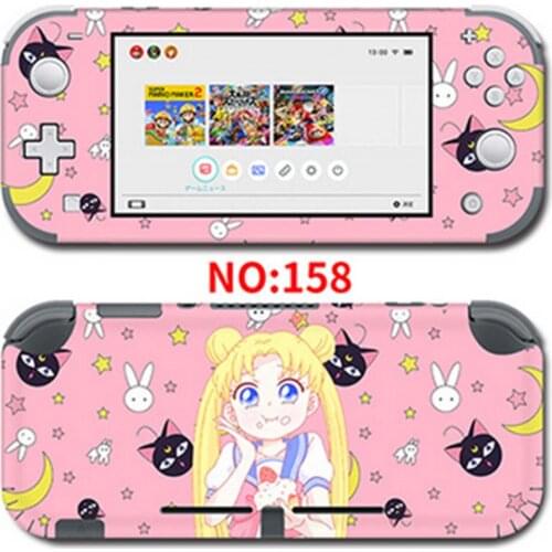 Cute Cartoon Console Skin Decals Removable PVC Sticker for Nintend Switch Lite Anti-scratch Stickers Protector for NS Lite