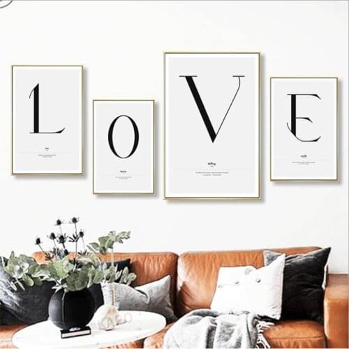 Quote Words Nordic Art Home Decor Nordic Canvas Painting Wall Art Kids Bedroom Posters And Prints For Living Room Wall Painting