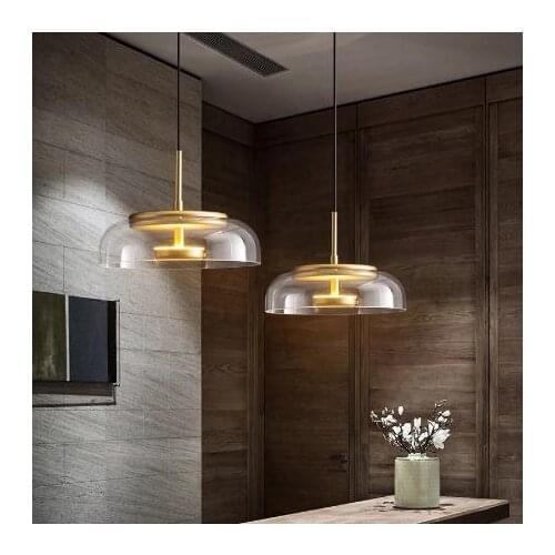 Light luxury pendant lights modern Nordic style lamps art glass restaurant bar table lamps simple and creative window lamps