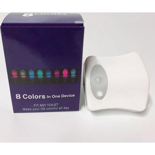 Toliet Light Waterproof Plastic Portable Toilet Bowl Lamp Toilet Seat Night Lights Motion Sensor Back Light WC Toilet Light