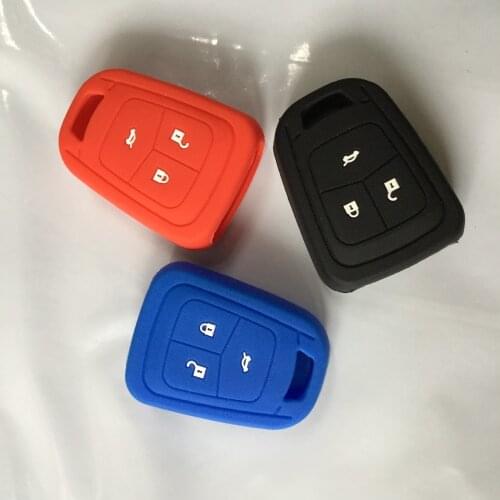 Car Styling Cover Silicone Case Holder For Chevrolet Chevy Cruze Equinox Malibu Spark Aveo Volt Sonic 3 Button Remote Key