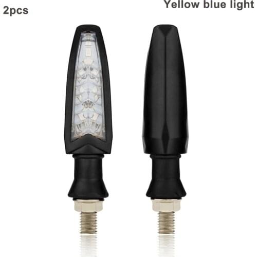 2pcs Universal Motorcycle LED Turn Signals Turn Signal Indicator Lights Blinkers Flashers Daytime Double Colors Driving Light
