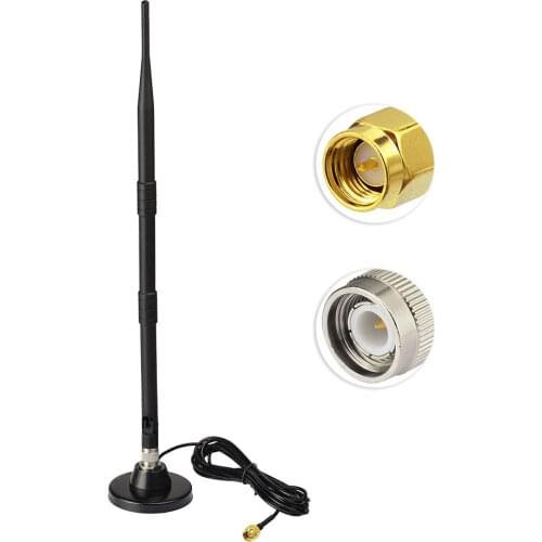 Superbat 700-2600Mhz 9dbi Aerial Signal Booster 4G LTE Antenna Magnetic Base SMA Plug Connector 3M Cable RG174 for Huawei