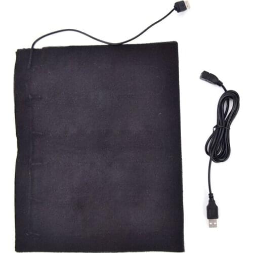 Carbon USB Fiber Heater Electric Heated Jacket Soft Cushion Winter Men Vest Heating Clothes Warmer Pads Keep Warm for mouse pad