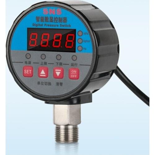 Vacuum pressure gauge negative pressure switch pump controller DC24V AC220 AC380V DN8 DN15 M20X1.5 -0.1-0.1Mpa -0.1-0.4Mpa