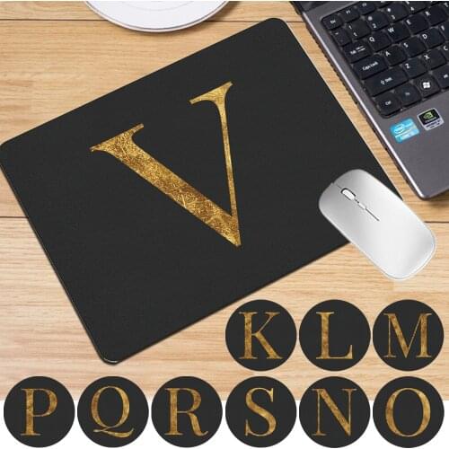 Waterproof Mouse Pad Universal 25x21cm Used for Laptop/PC Leather Computer Mousepad Letter Pattern Mat Pad for Mouse Mice Office