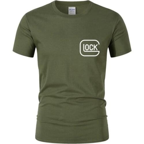 15Color Mens Tshirt Glock T Shirt Unique T-Shirt 100% Cotton Graphic Tee Short Sleeve TShirt Unisex XS-XXXL Women Men Tshirts