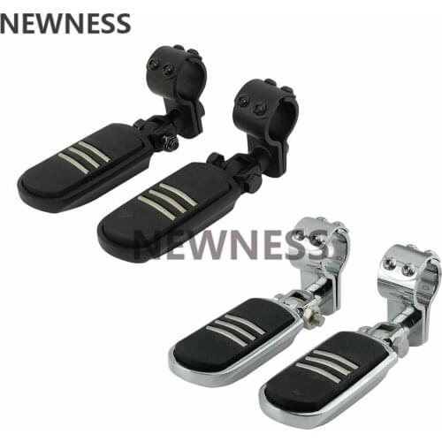 1-1/4" 32MM Motorcycle Engine Guard Highway Footrest Foot Pegs Mount Clamps For Harley Cafe Racer Honda Kawasaki Suzuki