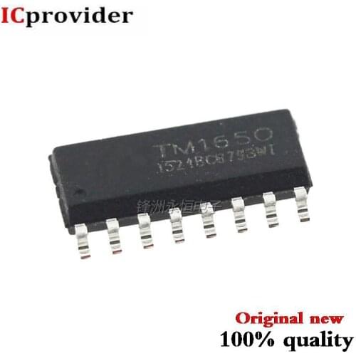 10PCS/LOT TM1650 SOP-16 LED 1650 SOP16 drive control new original In Stock 8 * 4 bit driver digital tube chip