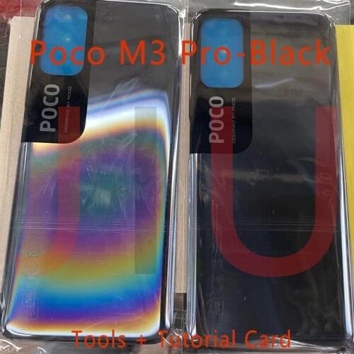 100% original For POCO M3 pro battery back cover,Back-Cover For Xiaomi poco m3pro, Replacement Rear Housing Cover
