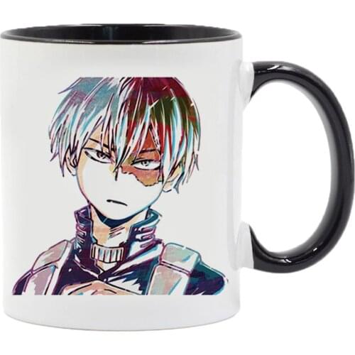 2021 My Hero Academia Students Mugs 11oz Environmentally Black White Ceramic Coffee Mugs and Cups Christams New Year Gift Mug