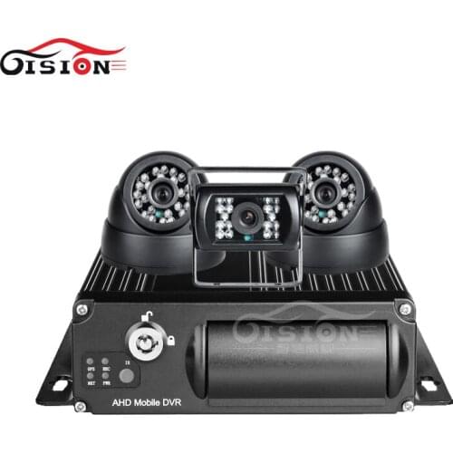 3Pcs CCTV Security Bus Car Camera 4CH H.264 256G SD Vehicle 3G GPS Car Dvr Video Recorder Mdvr Android Ios Monitor Real Time I/O