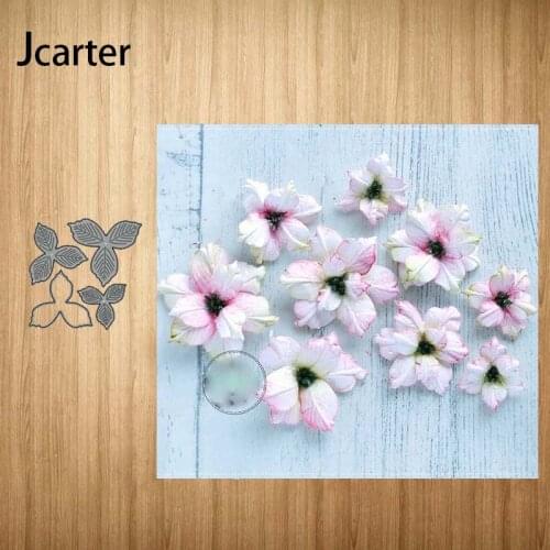 New Arrival Design 4 Pcs Petal Flowers Metal Cutting Dies for Scrapbooking Photo Album Decorative Embossing Paper Card Crafts