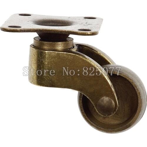 4PCS European furniture swivel chair universal wheel antique pulleys retro sofa nylon wheel KF1017