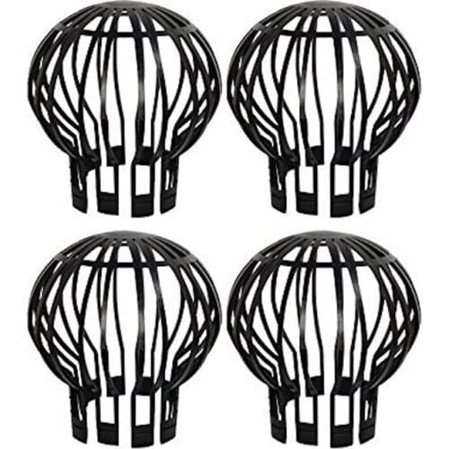 4PCS Gutter Guard Downspouts Filter Strainer Preventing Leaf Debris Branches Roof Moss From Clogging the Pipes