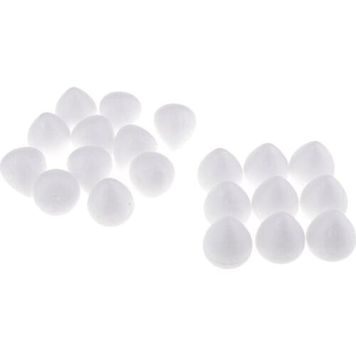 40Sets White Styrofoam Foam Foam Crafts for Party DIY Kids Creative Painting