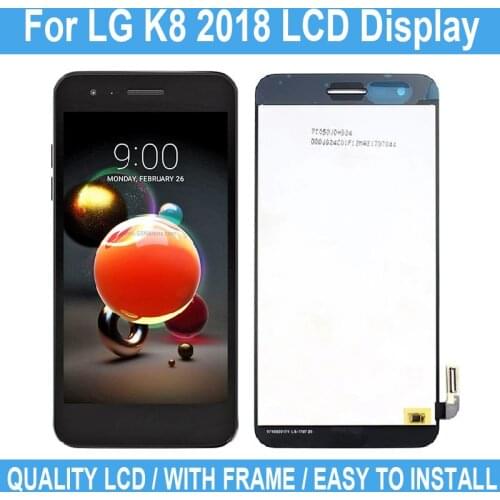 5.0" For LG K8 2018 LM-X210MA X210TA SP200 K9 LCD Display Touch Screen Digitizer Assembly Replacement Repair Parts With Frame
