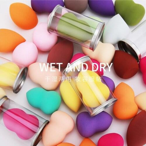 50pcs Water Drop Makeup Sponge with Box Cosmetic Puff For Foundation Concealer Cream Make Up Blender Soft Water Sponge Wholesale