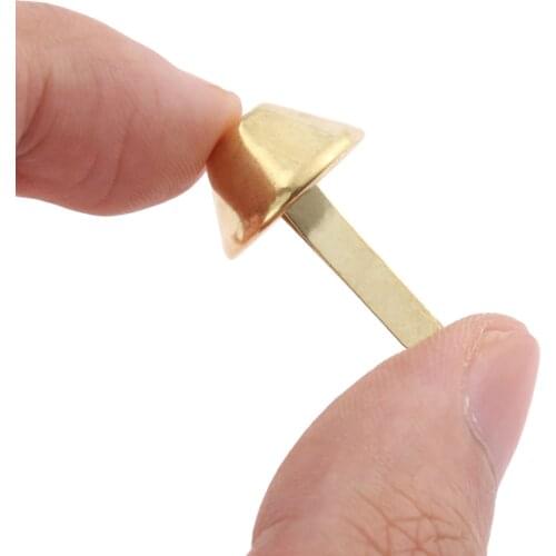 50PCS Metal Bag Accessories Feet Rivets Studs Pierced For Purse Handbag Leather DIY Crafts Metal Decorative Rivets Nails