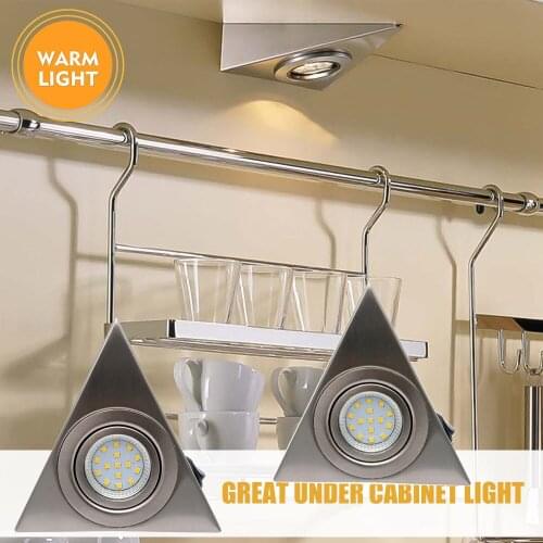 Aluminum 110V 2 Piece Interior LED Warm Light Spot Cabinet light For Camper Van Caravan Motorhome light Lamp Easy to install