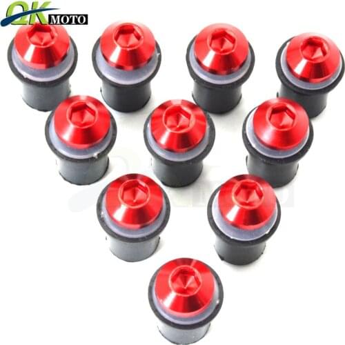 5mm CNC Aluminum Bolt Screw Accessories Motorcycle Windscreens Screw Kit For Honda CBR 600 F CBR1000RR CB400 VFR800 Fastener