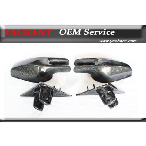 Car-Styling Auto Accessories Full Carbon Fiber Mirror Cover 4 Pcs Fit For 2004-2009 Ferrari F430 Mirror Cover Frame