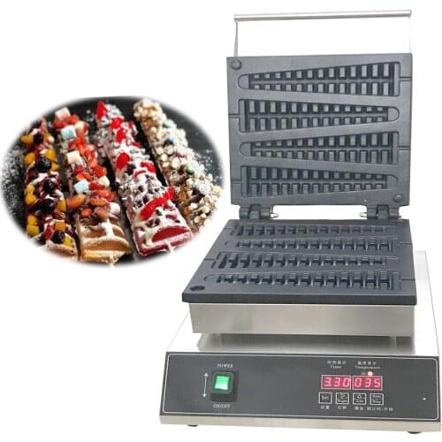 Free shipping Digital temperature control 4 Pcs Hot Dog Waffle Hotdog Maker lolly waffle stick