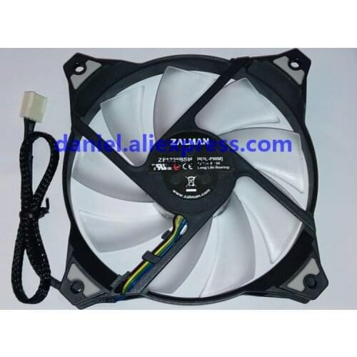 ZE1225BSM 12V 0.20A 12025 12CM 4-wire speed regulation temperature control mute fan