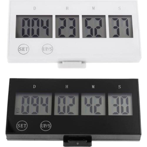 Digital Timer Countdown 999 Days Clock Touch Key LCD Large Screen Event Reminder