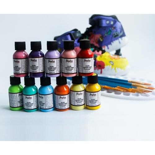 Imported Angelus Blue green Sneakers Hand-Painted DIY canvas acrylic leather coating paint airbrush pigment 25ml/bottle