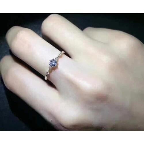 Tanzanite Ring Natural And Real Tanzanite Ring luxury ring Free shipping gemstone 925 sterling silver Fine jewelry