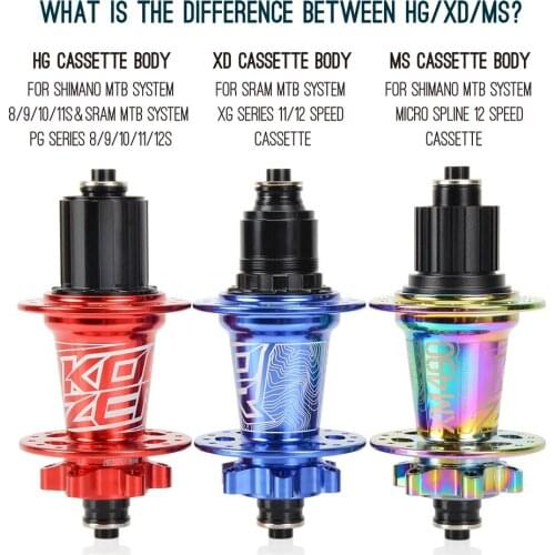 Koozer Classic XM490 4 Sealed Bearing MTB Bicycle Hub QR 9x100 10x135mm TA 15x100 12x142mm 28/32/36 Holes 6 Bolts HG XD MS 12v