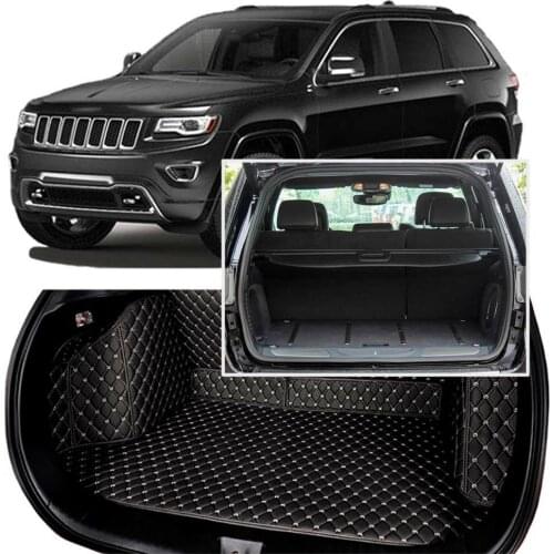 Full Covered Seat Pad Cargo Box Trunk Floor Mat Carpet Liner For Jeep Grand Cherokee 2014-2017