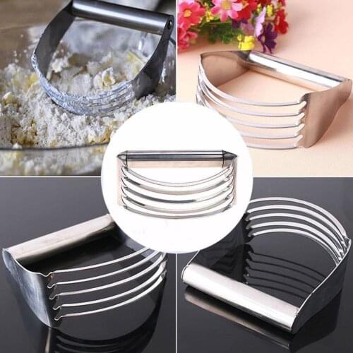 Flour Mixer Dough Mixer Baking Tools Kitchen Accessories Baking Steel Manual Dough Gadgets Blades Pastry Blender J0D3