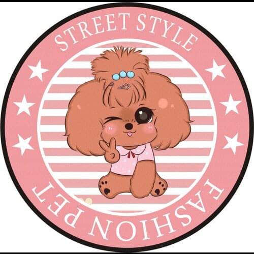Cute Cartoon Pet Dog Floor Mat Pink VIP Teddy Bully Golden Retriever Schnauzer Mat