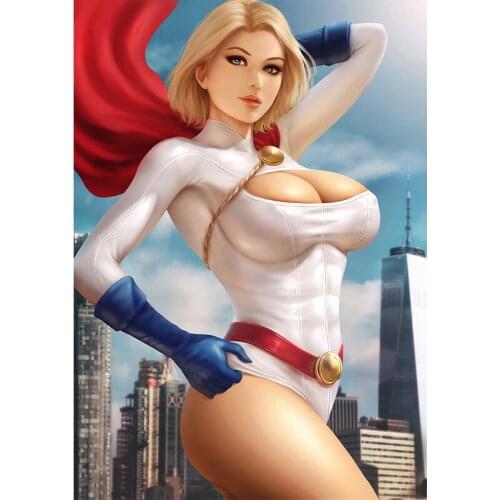 Print Canvas City Roof White Clothes Sexy Girls Art Poster 40x60 50x70 60x90 Custom Living Room Bedroom Home Art Wall Picture