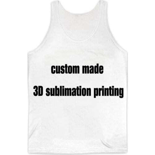 REAL American SIZE Custom - Create your own - 3D Sublimation Print Tank top - plus size