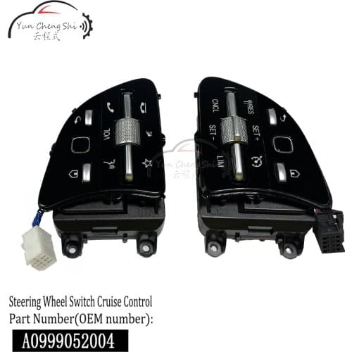 A0999052004 For Mercedes-Benz Mercedes steering wheel multi-function button touch screen black/chrome