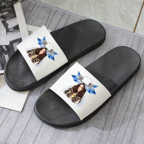 Shoes for Woman Flip Flop Women Shoes Non-slip Slippers Harajuku Print Slippers Ladies 2021 New Summer Shoes Women Fashion Slide