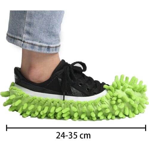 1Pcs Dust Mop Slipper Lazy House Floor Polishing Cleaning Easy Foot Sock Shoe Cover Brown/orange/pink/purple/blue/green
