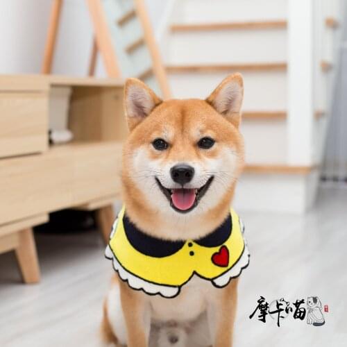 Handmade pet saliva towel cat dog scarf scarf puppies cat decoration accessories bib bib jewelry