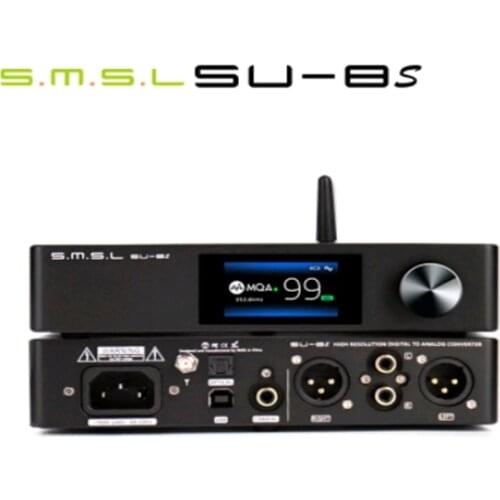 SMSL SU-8 V2 Version2 ES9038Q2M*2 32bit/768kHz DSD512 DAC USB/Optical/Coaxial Su8 Decoder