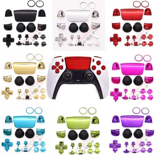 For PS5 Game Controller Replacement Button Gamepad Parts Full Set Joysticks Dpad R1 L1 R2 L2 Direction Key ABXY Buttons For PS5