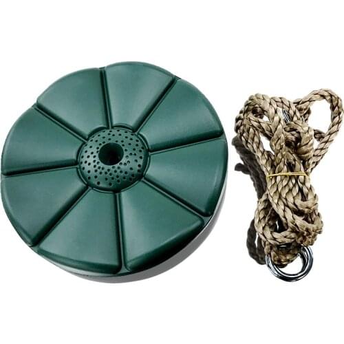 1pc Children Swing Disc Toy Seat Kids Swing Round Rope Swings Outdoor Playground Hanging Garden Entertainment Activity