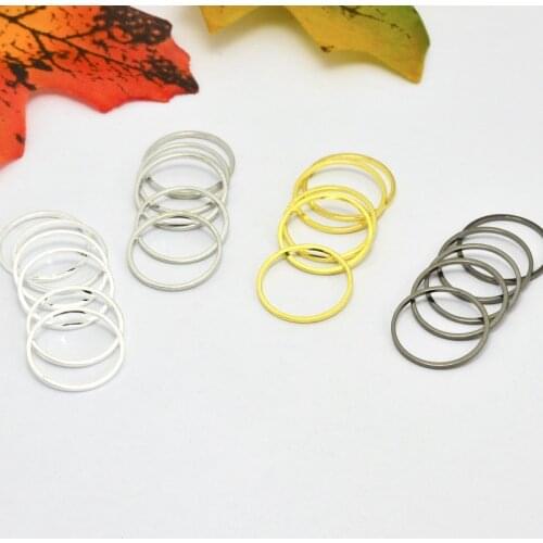 100pcs 14mm Metal Round Circle Connectors Earrings/pendants Accessories DIY Jewelry Finding