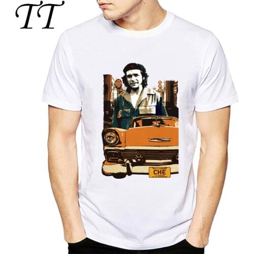 2019 Summer Fashion Retro Cuba Design With Che Guevara&A Car Tees MenS High Quality Personalise Tops Hipster T-Shirt