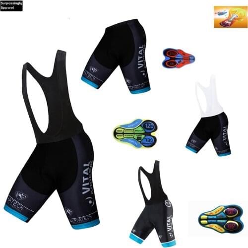 2019 Pro Vital Concept Cycling Bib Shorts 16D Gel 6XL Downhill Mountain Road Bike Ciclismo Shorts Bicycle Cycling Bib Shorts Men