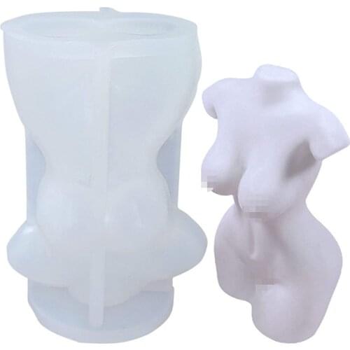 3D Art Body Candle Crystal Epoxy Resin Mold Human Aromatherapy Plaster Wax Silicone Mould DIY Crafts Decorations Making Tool