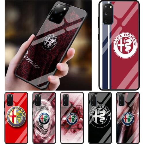 Alfa romeo giulietta Italy Car Glass Phone Case for Samsung Galaxy S21 S20 FE Note 10 Lite S10 S9 S8 Plus 20 Ultra 9 S10e Cover